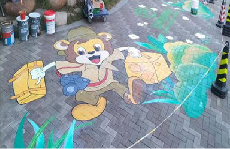 甘泉夏季画地面彩绘会遇到的问题