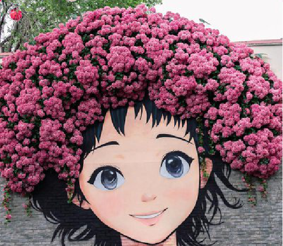 甘泉墙体彩绘-网红墙打卡