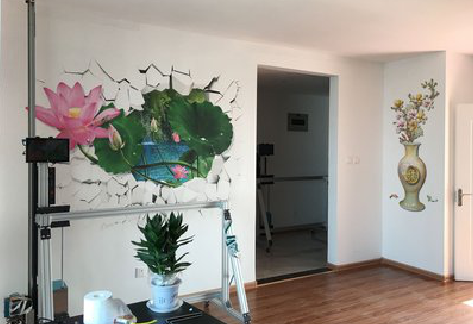 甘泉墙体彩绘相比墙纸的优势。